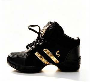 Zapatos de Baile Negros de Alta Calidad para Niñas, para Jazz Moderno y Baile Cuadrado, con Suelas Suaves - Product Image 4