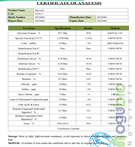 Contenuto cosmetico 99.5% glicerina glicerina glicerina pura CAS 56-81-5 - Product Image 2