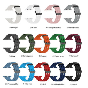 Correa Marina <span class=keywords><strong>para</strong></span> <span class=keywords><strong>Apple</strong></span> <span class=keywords><strong>Watch</strong></span> Ultra 3, Transpirable, Impermeable, Deportiva, de Silicona Suave <span class=keywords><strong>para</strong></span> Reloj Inteligente - Product Image 6