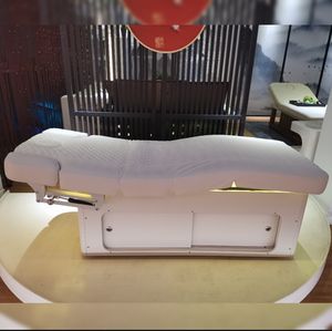 Muebles de salón de Spa de madera de alta calidad, cama de pestañas faciales, mesa de masaje térmico, mesa de tratamiento de belleza eléctrica con luz Led - Product Image 5