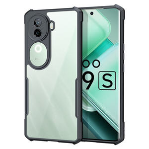 शॉक प्रूफ 4 कॉर्नर एंटी फॉल ब्लैक टपू बम्पर स्पष्ट ऐक्रेलिक हार्ड पारदर्शी फोन केस विवो y18t <span class=keywords><strong>y300</strong></span> प्लस y19s v40e Z9s - Product Image 4