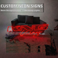Enseigne lumineuse LED néon en acrylique personnalisée avec design gratuit, livraison rapide, à fixer au mur, pour la maison, la chambre, les hôtels, les mariages, les entreprises, les bars