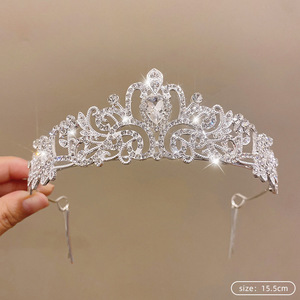 Serre-tête Couronne Strass Anniversaire Princesse Mariage Mariée Enfants Fête 18 ans - Product Image 6