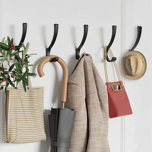 Perchero <span class=keywords><strong>de</strong></span> <span class=keywords><strong>pared</strong></span> individual duradero para baño, mini perchero para camisas, sombreros, batas y abrigos, gancho para ropa. - Product Image 5