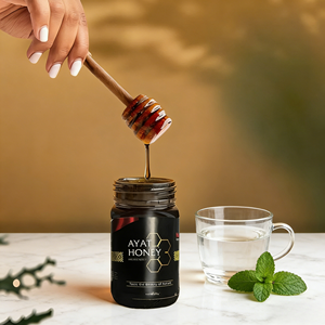 Miel Sauvage Pur de Forêt Ayat Brown 100% Biologique, Édulcorant Naturel de Haute Montagne pour la Cuisine et les Boissons, Origine Éthiopie - Product Image 2