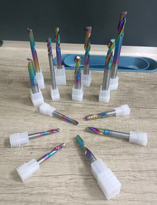 SRM cnc كربيد 1 الناي القاطع طحن حلزوني طاحونة واحدة نهاية الناي لخشب الأكريليك والألومنيوم مطحنة طرف واحد - Product Image 5