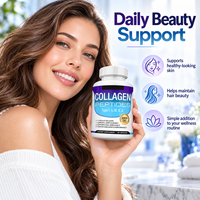 Capsules de collagène multi-peptides OEM, 90 unités, pour la beauté de la peau, des cheveux et des articulations, complément alimentaire