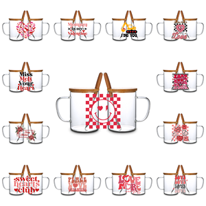 Gran oferta, taza de vidrio <span class=keywords><strong>para</strong></span> sublimación, taza de café personalizada con tapa resistente al calor de 15oz de bambú y cuchara <span class=keywords><strong>para</strong></span> <span class=keywords><strong>San</strong></span> Valentín, madre, su regalo - Product Image 6