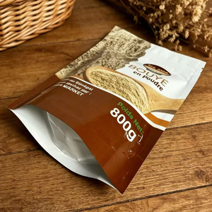 Eco Friendly Dry Food Retail Display Stand Up Pouch 800g Natural Plant Powder Resealable Storage <b>Bag</b> Heat seal brownie <b>bag</b> - Product Image 3