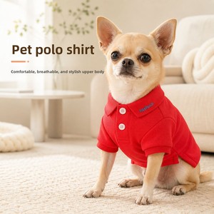 Camiseta Polo para Mascotas de Polialgodón Suave, Transpirable, de Algodón Piqué, Informal, para Perros y Gatos Pequeños y Medianos, para Uso Diario en Todas las Estaciones - Product Image 2
