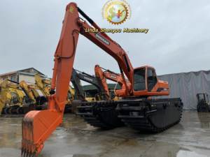 Excavadora anfibia Doosan de 22 toneladas, dragado de aguas profundas, núcleo de engranaje de pontón flotante robusto, listo para exportación global, 2017 - Product Image 6