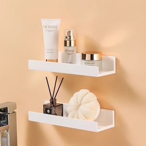 Estante Extensible para Baño de 27cm a 54cm, Blanco, en Forma de I, para Productos de Cuidado Personal y Artículos de Aromaterapia - Product Image 3