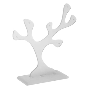 Cây hình dạng Acrylic Vòng Cổ Vòng đeo tay chủ nhựa Bông tai móc Frosted Acrylic Stud Bông tai hiển thị đứng cho cửa hàng - Product Image 2