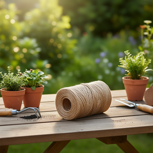 Ficelle de jute 2 mm 600 pieds, écologique, durable, pour le jardinage, l'artisanat et la décoration intérieure - Product Image 2