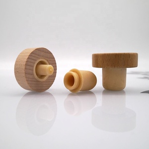 Bouchon en liège en bois pour huile d'olive avec verseur, bouchon de bouteille anti-fuite pour bouteilles, option de logo personnalisé, Botellas De Vidrio Con Tapon - Product Image 1