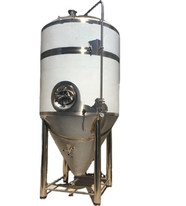 Récipient de fermentation 4000l avec chemise de refroidissement pour bière, réservoir conique - Product Image 1