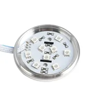 Lampu dekorasi rumah DC12V, kendali jarak jauh LED kabinet bulat Sensor cahaya