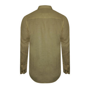 เสื้อเชิ้ตทำงานผู้ชายแบบลำลอง คอตั้ง ผ้าซาติน ระบายอากาศ แห้งเร็ว แขนยาว สั่งตัดได้ - Product Image 3