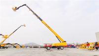XCMG resmi XGS58 satılık 58m teleskoplu sepetli forklift çalışma platformu kullanılır