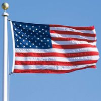 Drapeau américain brodé 3FT x 5FT en polyester tricoté de qualité supérieure, imprimé et décorations de bannières – Vente en gros, Nouveauté