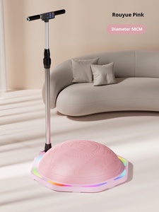 Bola de Equilibrio Semicircular Antiexplosión con Apoyo para Brazos y Pies para Niños, Ideal para Yoga, Pilates y Fitness en Casa - Product Image 6
