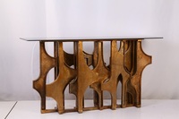 Console de table en cuivre irrégulier, magnifique et moderne, Style américain, table de luxe