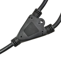 Câble d'alimentation répartiteur en Y IEC C14 mâle vers 2 x IEC C13 femelle, 10A 250V, câble répartiteur en Y 1-vers-2 pour serveur, PDU, UPS, armoire