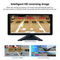 10.36 pouces 4CH BSD Split Monitor camion Dvr système d'enregistrement Carplay 1080P caméra capteur de stationnement Radar de recul pour camion Bus RV