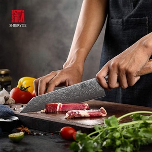 Beste Qualität Schatten Holzgriff Koch Messer Professional geschmiedete Gyuto Küchenmesser vg10 Stahl - Product Image 4