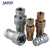 JAZZY P101 Série américaine Raccord pneumatique à déconnexion rapide en acier inoxydable, accouplement rapide hydraulique à vis à tête cylindrique