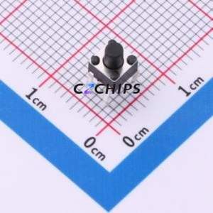 F1B055211T Tactile Switch Through hole Component (THT)-4P,4.5x4.5mm Switch Single Pole Single Throw Round Button 2.6N 4.5mm - Product Image 1