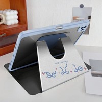 iPad 10.2/12.9 Inch Generasi ke-6 PC+Silicone Bow Knot Cover Tempat Pensil Pelindung Kamera Casing Tablet Merek OEM Garansi 6 Bulan