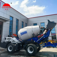 Camion malaxeur à béton autochargeur CE ISO avec chargeur 1,5 m³ – Machine à béton autochargeante