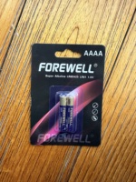 FOREWELL Pile Super Alcaline AAA LR61 E96 1.5V 4A Sans Mercure 1150mAh pour Électronique Grand Public, Jouets, Télécommandes