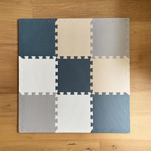 Tapete de juego de espuma EVA para bebés, libre de BPA, 16 piezas entrelazadas, tapete de gateo para bebés - Product Image 1