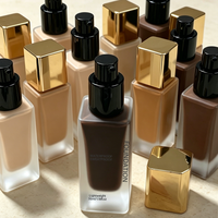 Fond de teint liquide hydratant à logo personnalisé, fini naturel, waterproof, 42 teintes incluses, vente en gros, cosmétique