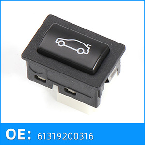 สวิตช์ท้ายรถบีเอ็มดับเบิลยู 61319200316 สำหรับ F10 F02 อะไหล่ทดแทน พลาสติกสีดำ - Product Image 2