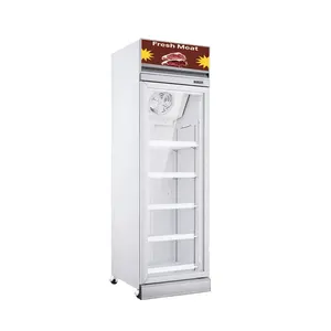 Apex Super Makert lemari es produksi kulkas komersial Tampilan kulkas lemari es vertikal Freezer