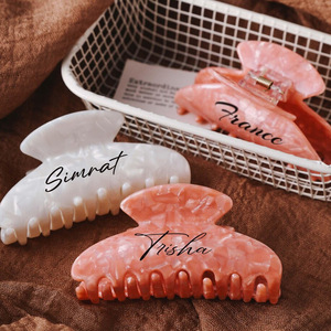 Pinzas de Pelo con Letras Personalizadas Uionen, Pinzas de Pelo con Alfabeto Personalizadas, Accesorios para el Cabello, Regalo para Damas de Honor de Festivales - Product Image 3