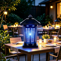 Lampe anti-moustiques électrique rechargeable par USB UV, contrôle intelligent de la lumière, matériau ABS écologique pour une utilisation en extérieur/en intérieur