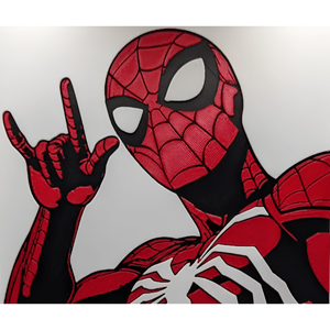 Spiderman 3D Arte Murale Hueforge Fan Art realizzato in Stampa 3D - Product Image 1