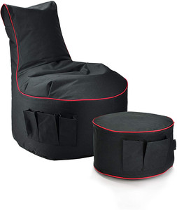 Fauteuil Poire Gaming d'Intérieur et d'Extérieur avec Poches Latérales – <span class=keywords><strong>Pouf</strong></span> <span class=keywords><strong>Gamer</strong></span> - Product Image 4