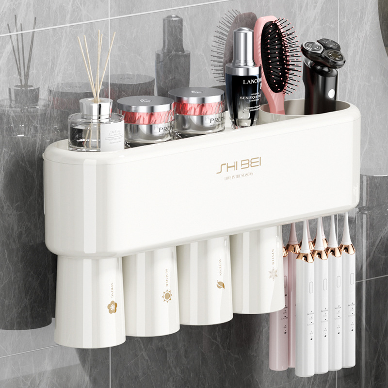 ที่ใส่แปรงสีฟัน - ที่กดยาสีฟันแบบสามถ้วย