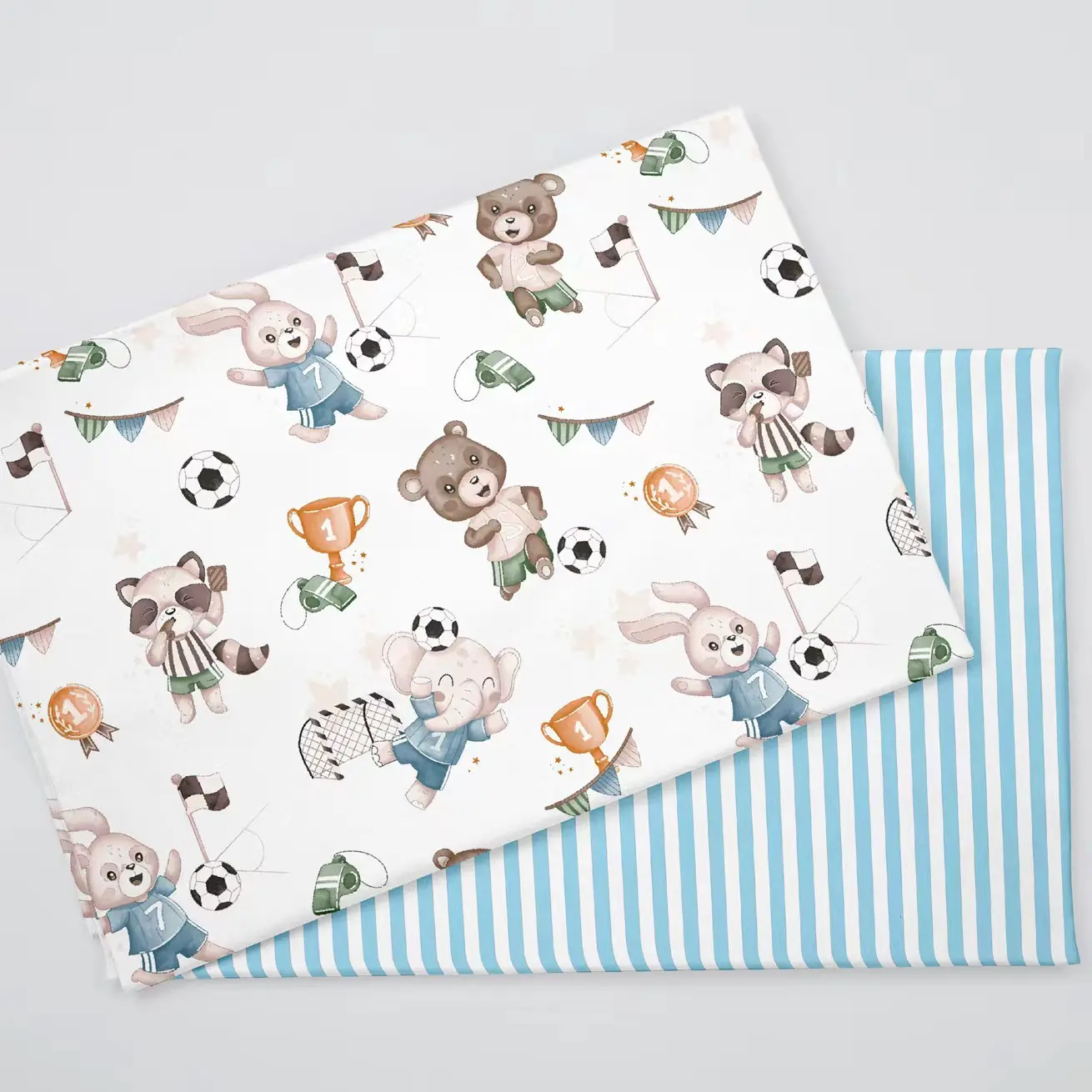 Cartoon Design 100% Cotton Printed Fabric for Bedding Set