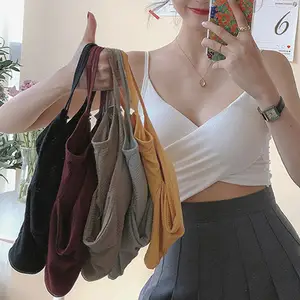 Seamless Underwear Female Crop Tops Girls Streetwear Intimates Sexy Lingerie Padded Tube Bra Bandeau top Women Crop Top Tube To