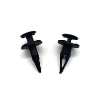 Attaches universelles en plastique Rivet noir Clip de retenue Attache Automobile Rivet Clip de voiture pour voiture japonaise Auto Push Pin Clips
