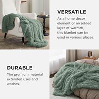Couverture portable en tissu doux châle d'hiver rayé de Style coréen vert militaire pour la maison, l'hôtel ou le voyage