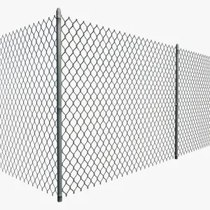 Üretici yüksek güvenlik galvanizli zincir bağlantı tel örgü çit çin