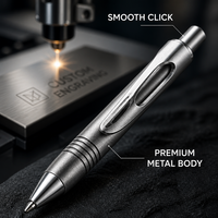 Stylo publicitaire personnalisé avec logo QR code gravé, en carbone, pour cadeau promotionnel d'entreprise ou de bureau