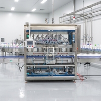 Ligne de production automatique de mise en bouteille à piston linéaire, ligne complète de remplissage par buse de plongée, de capsulage et d'étiquetage double face